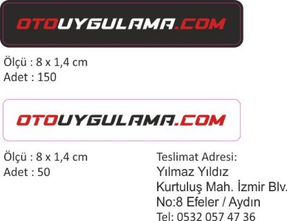Sobe Reklam Normal Kesimli Damla Etiketler