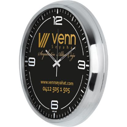 SOBE Reklam V30-950-GV Metal Duvar Saati