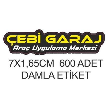 Sobe Reklam Normal Kesimli Damla Etiketler